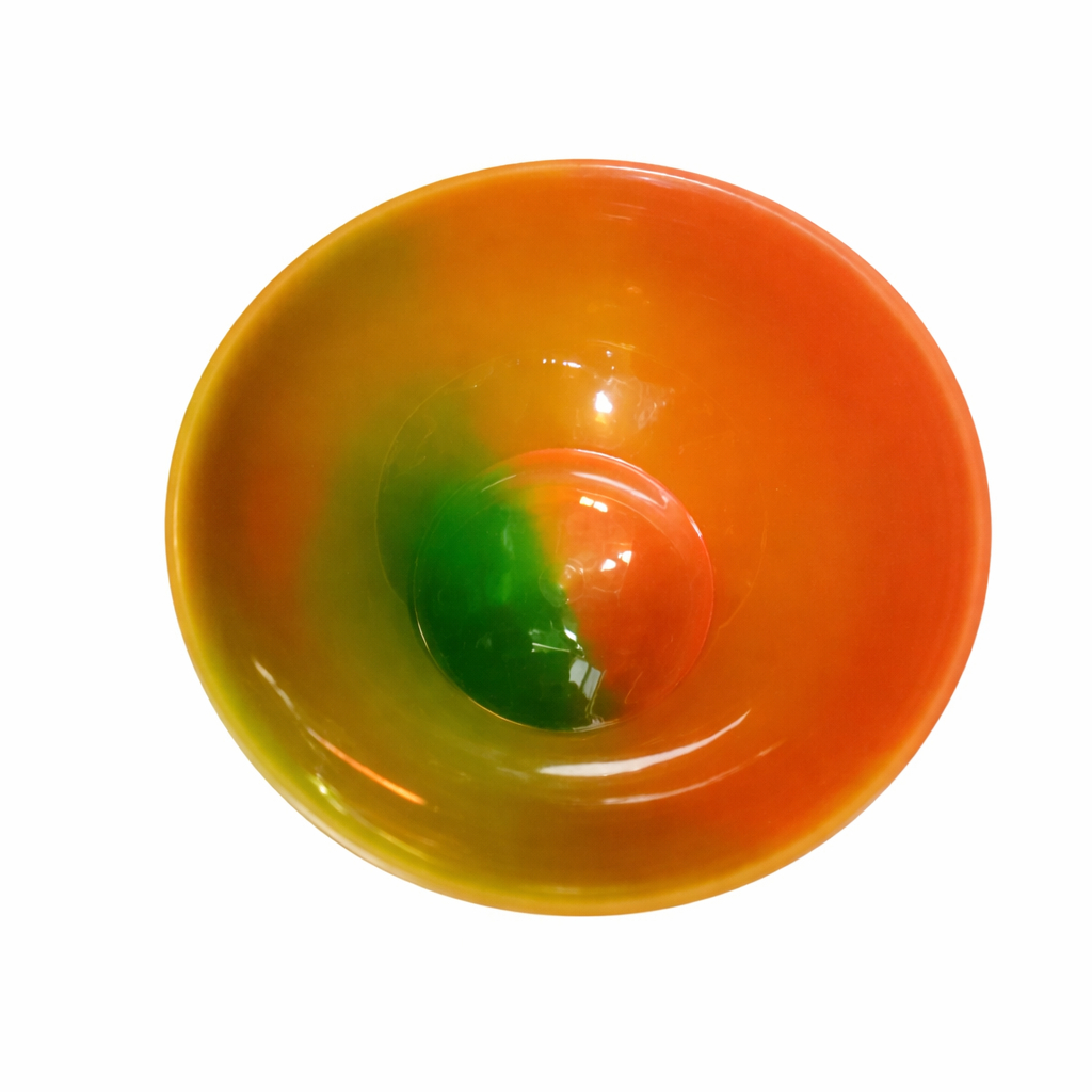 Multicolor Gradient Plastic Serving Bowl